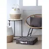 Lovely Casa STOF Epais coussin de sol en coton Uni Gris - 45 x 45 x 10 cm