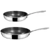 Virtuo - Lot de 2 poêles 24-28cm Cuisinox