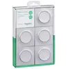 Schneider Lot de 5 va et vient (avec plaque) Odace - Aluminium