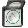 Schneider Mureva Styl - Prise de courant 2P+T cache transparent - Encastré Anthr