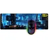 Pack gaming Onlan PG-15-Starcity Souris filaire SO-4 + Tapis de souris AS-210 Noir et Bleu