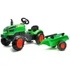 Falk - Tracteur pour enfant à pédales avec capot ouvrant et remorque X Tractor