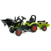 FALK Les Petits Jardiniers Tractopelle À Pédales Claas