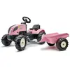 Falk Tracteur Country Star avec remorque - Rose