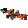 FALK Les Petites Têtes Brûlées Tractopelle Kubota Avec Remorque