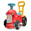 Falk Porteur Tracteur Avec Barre D'aide À La Marche Ergonomique Rouge