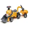 FALK Falk Porteur chantier Marcel - Pelle Excavatrice Remorque Jaune