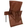 SANTEX Housse de Chaise avec Noeud Chocolat