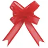 Santex Noeuds Automatique Organdi - ROUGE - Lot de 5