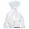 Sachet de 6 Grandes bourses organdi, Blanc