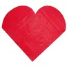 Santex serviette de table coeur rouge