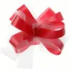 RueDeLaFete Sachet de 5 noeuds automatiques tulle rouge 70178-7