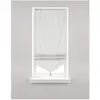 Linder Store en pointe à baguette en voilage aspect lin - 73x165cm - Blanc