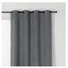 HOME MAISON Rideau isolant et occultant uni Gris Foncé 140 x 350 cm