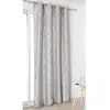 HOME MAISON Rideau à oeillets aux motifs palmes Gris clair 145 x 250 cm