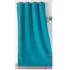 HOME MAISON Rideau Extérieur Tissu Outdoor Bleu Canard 135 x 240 cm