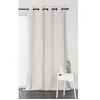 HOME MAISON Rideau isolant et obscurcissant uni blanc nacré 140 x 260 cm