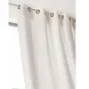 LINDER Rideau Uni Campagne Chic Poly-Lin (135x260 cm - Blanc)