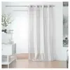 Linder Voilage à  illets Polyester/Polyamide Argent 145 x 240 cm