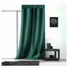 LINDER Rideau uni avec galon fronceur (145x240 cm - Vert)