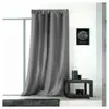 LINDER Rideau uni avec galon fronceur (145x240 cm - Gris clair)