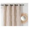 Rideau LINDER TASMANIE Beige 140x240cm 40%coton 34%polyester 26%lin