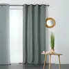 LINDER Rideau en Chanvre 135x240cm - 135x240cm - Gris anthracite