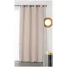 Rideau en nid d'abeille coton & linen Linder L.140 x H.245 cm beige