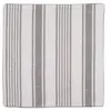 HOME MAISON Housse de coussin  - Effet rayures d'antan (60x60 cm - Gris clair)