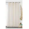 Linder Voilage Rayure Verticale "Sydney" tissé en France - 160x280cm - Beige