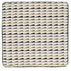 LINDER Housse de Coussin à Motifs Géométriques Colorés (40x40 cm - Blanc)