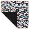 LINDER Housse de coussin motifs géométriques polyester/coton bleu 40x40 cm