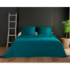 HOME MAISON Jeté de lit bleu canard capitonné style boutis - 180x240cm - Bleu canard