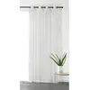 LINDER Voilage rayé et tamisant Cordelette (140x250 cm - Ecru)