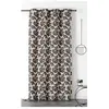 LINDER Rideau jacquard biloba polyester/jacquard gris clair 140x240 cm