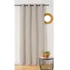LINDER Rideau à l'aspect texturé en bouclette (140x260 cm - Beige)