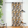 LINDER Voilage tamisant esprit seventies (145x280 cm - Jaune)
