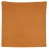 Linder - Housse de Coussin passepoilée - Effet Velours Tabac 60x60 cm