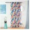 LINDER Voilage style Matisse "Henri" - 140x280cm - Multicolore