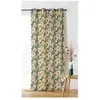 Home Maison Rideau à motif floral (145x240 cm - Bleu Paon)