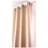 LINDER 0520/21/375FR Rideau Suédine Lourde Crème Oeillets 145 x 260 cm