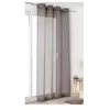 Voilage en lin Linder L.145 x H.260 cm marron brun