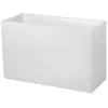 EDA Jardinière Graphit 99,5x39,5x60cm - Contenance 116L - Blanc cérusé