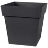 Eda pot carré toscane 32cm - contenance 22l - gris anthracite