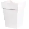 EDA Pot Carré Mi-Haut Toscane Blanc - 39x39x53cm 51l - Eda Plastiques