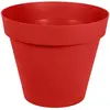 EDA PLASTIQUE Pot de fleurs Toscane - 170 L - Rouge rubis