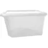 EDA PLASTIQUE Bac de rangement VG Avec couvercle 55 l 60 x 44 x 30 Naturel