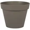 EDA Pot de fleur rond toscane ø 30 x hauteur 26 cm - 10 l - taupe Youdoit