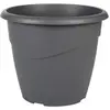 AUCUNE EDA Pot Marina Gris Gris foncé polypropylène Ronde Rond Ø 40 x 33,7 cm TU