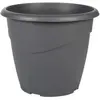 SANS Pot de fleur rond non percé Marina - Eda - Ø 30 x H 25,5 cm - 10 L - Gris anthracite